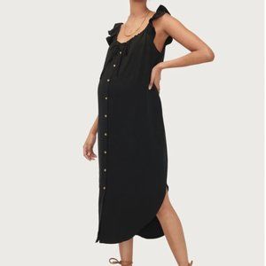 Size 2 (Medium) HATCH Maternity "The Jenna Dress" Black BRAND NEW, NWT